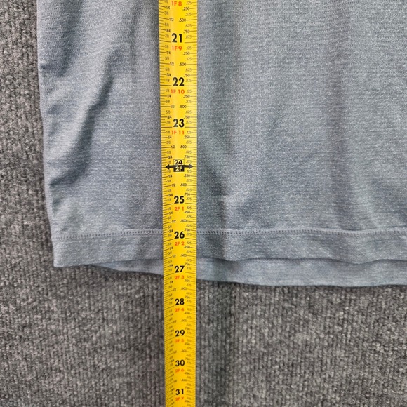 Vuori Men's Short Sleeve T-Shirt‎ Pocket Heathered Blue Casual Athleisure - Picture 6 of 8